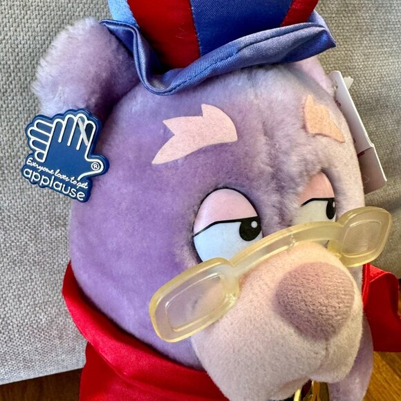 DISNEY GUMMI BEARS Zummi Plush 1985 Vintage Toy With Tags Medallion Collectible - Picture 5 of 10